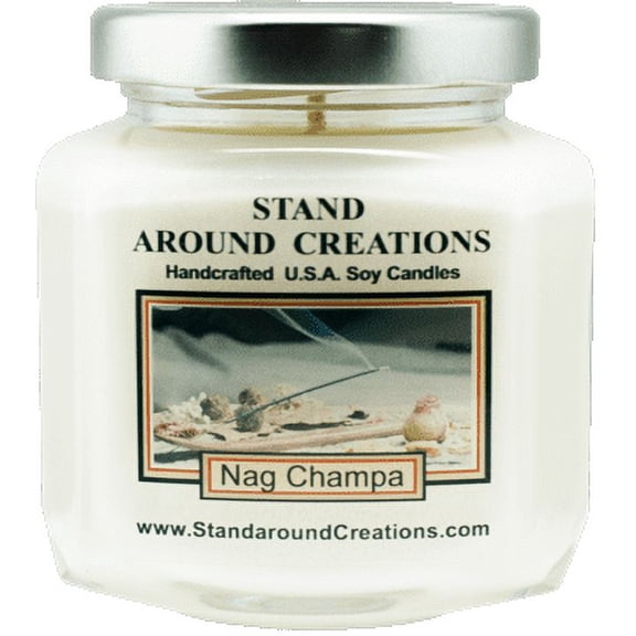 NAG CHAMPA HEX 6-OZ. ALL NATURAL SOY CANDLE