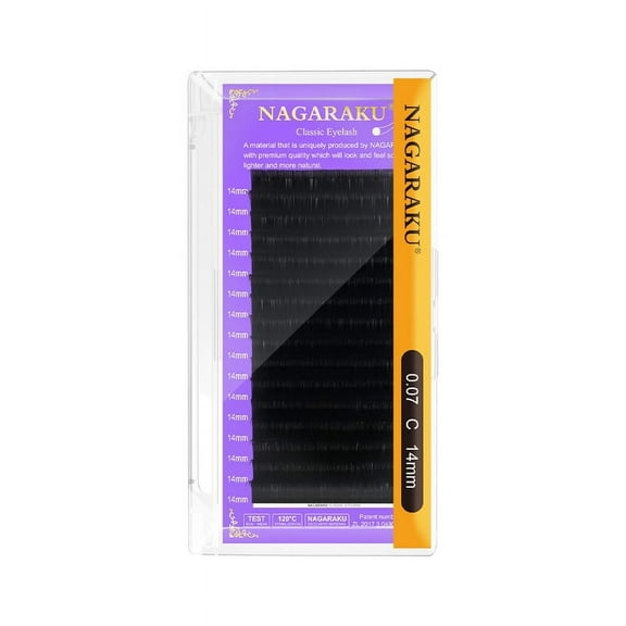NAGARAKU 0.07mm Classic Individual Eyelash Extension Natural Soft Eyelashes 0.07D15