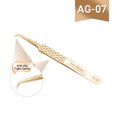 thumbnail image 1 of NAGARAKU AG Series High-Density Fiber Tip Anti-Slip Professional Tweezers for Eyelash Extensions AG-07, 1 of 7