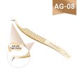 thumbnail image 1 of NAGARAKU AG Series High-Density Fiber Tip Anti-Slip Professional Tweezers for Eyelash Extensions AG-08, 1 of 7