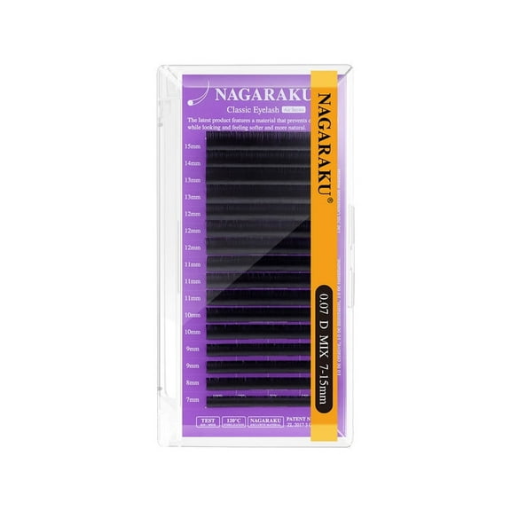 NAGARAKU Fifth Generation Air Series Classic Individual Eyelash Extension0.07Dmix7-15