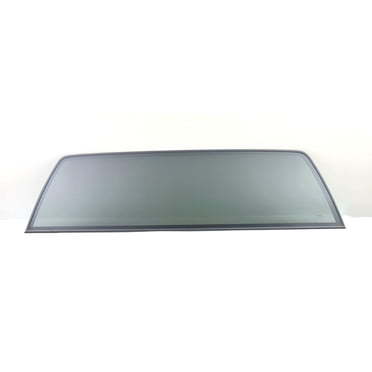 XYG Dark Smoke Tinted Stationary Rear Glass Window For 88-00 Chevy GMC C/K 1500-6500 Trucks - Tempered Glass