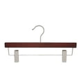 thumbnail image 1 of NAHANCO 14" Wooden Pant Hanger,Low Gloss Mahogany (Pack of 100), 1 of 4