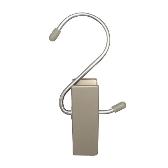 NAHANCO #610EC 4 1/2" Brushed Chrome Hang Alls - Jaws Euro Clip (Pack of 100)