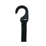NAHANCO 7 Black Plastic Backrrom/Stockroom Clothes Hook for Hanger Management - 100 Count