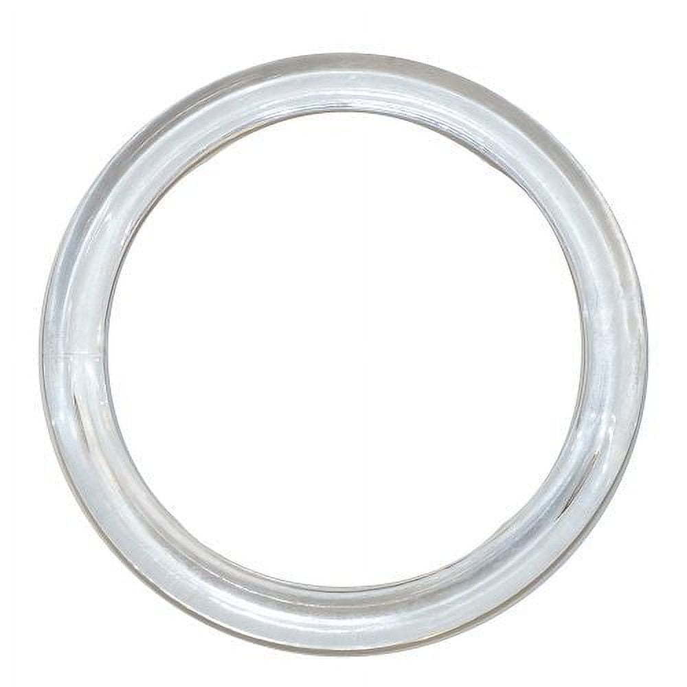 NAHANCO #CIR3100 3" Clear Plastic Scarf Rings/Circles (Pack of 100)