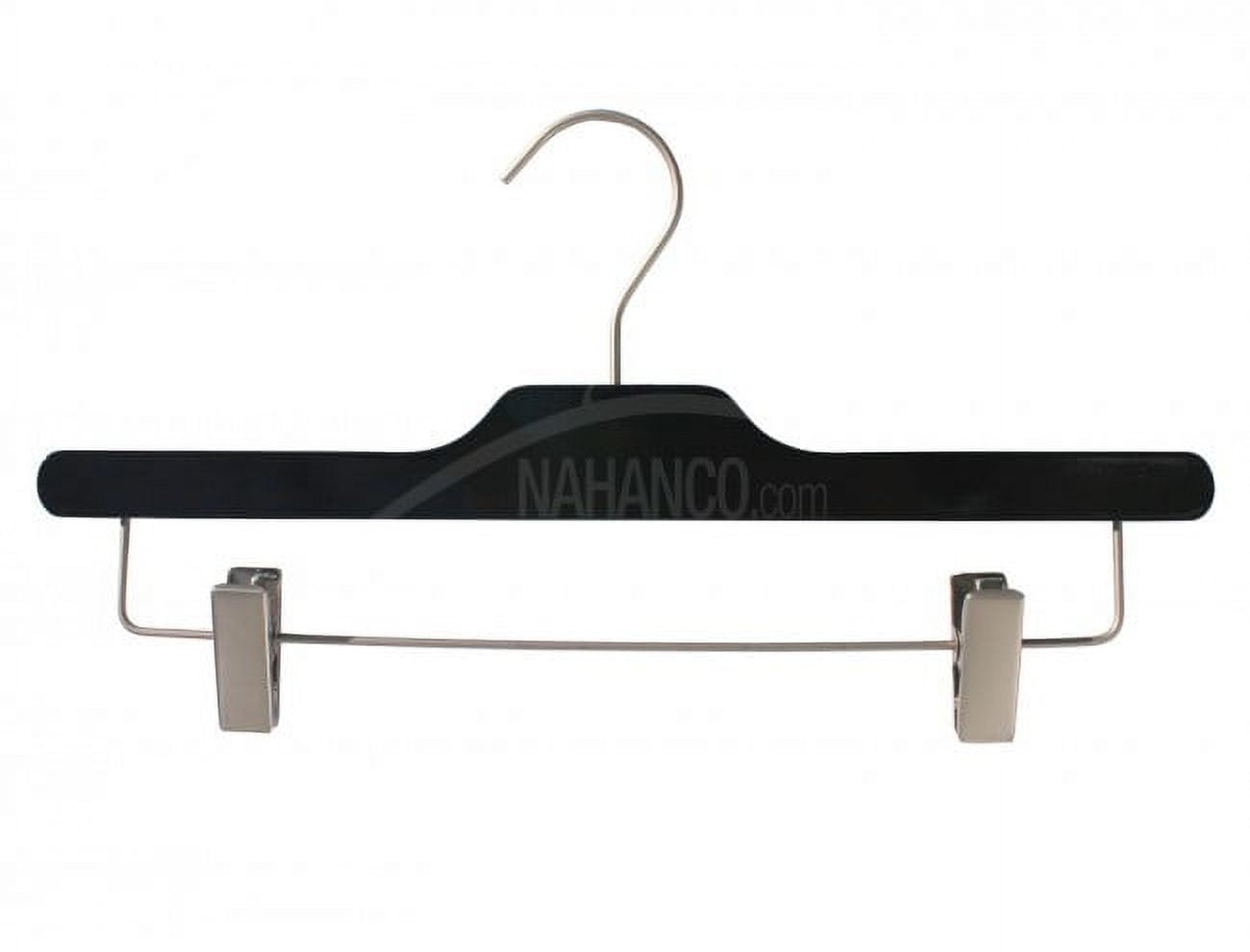 NAHANCO Equinox Wooden Skirt/Pant Hanger - 14" Black - Home Use