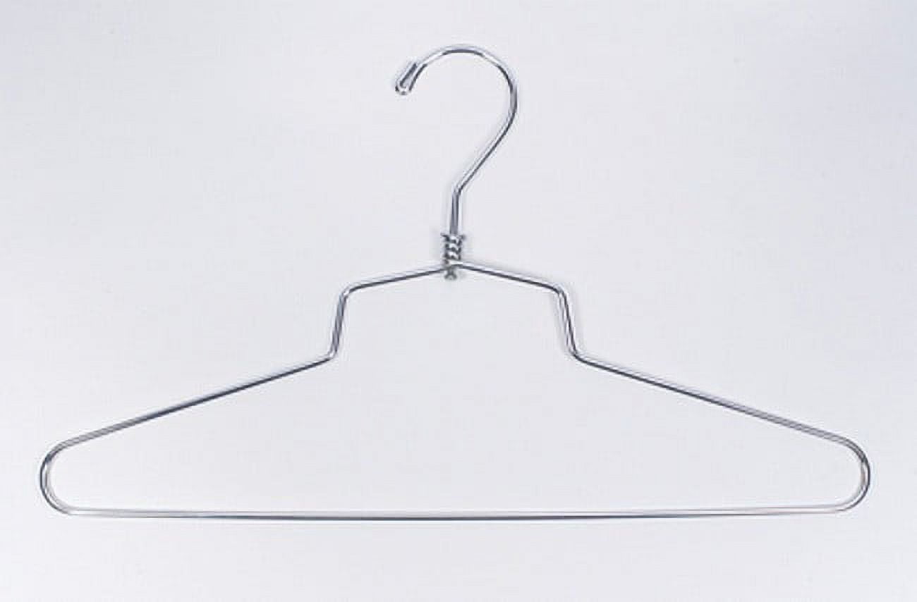 NAHANCO Metal Shirt Hangers 18" ChromePlated Standard hook Home
