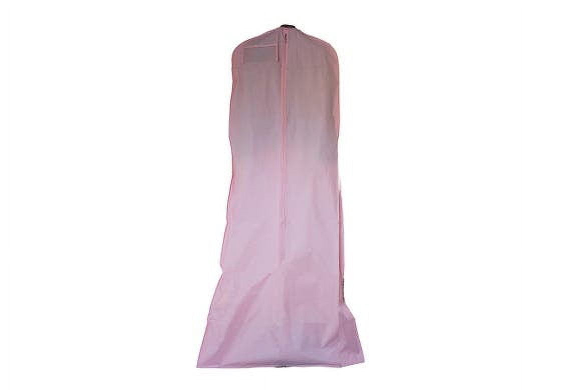 NAHANCO Vinyl bridal gown garment bag, 24" x 72", Pink - 12/CTN