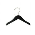 thumbnail image 1 of NAHANCO Wooden Baby/Infant Hangers, 10" - Low Gloss Black, 25/CTN, 1 of 6