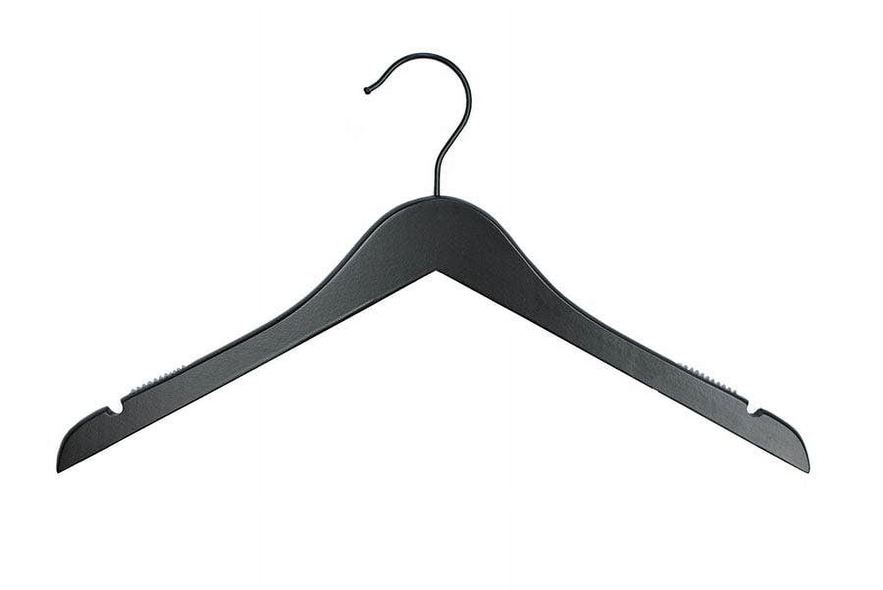 NAHANCO Wood Clothes Hanger Kit - Low Gloss Black