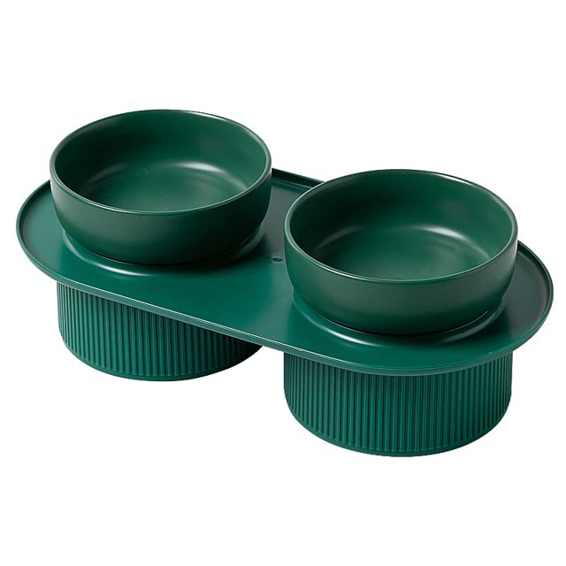 NAHANGPET Ceramic Elevated Cat AIF4 Bowls, 2Pc Raised Cat for Food and