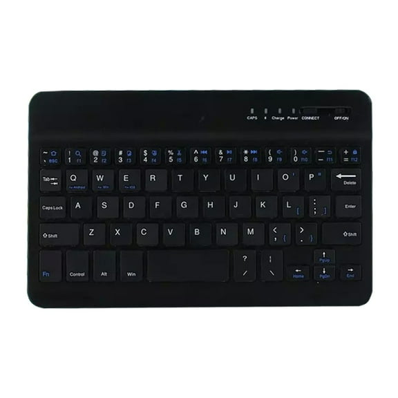 NAIERHG Portable Mini Slim Wireless Bluetooth Keyboard, Black