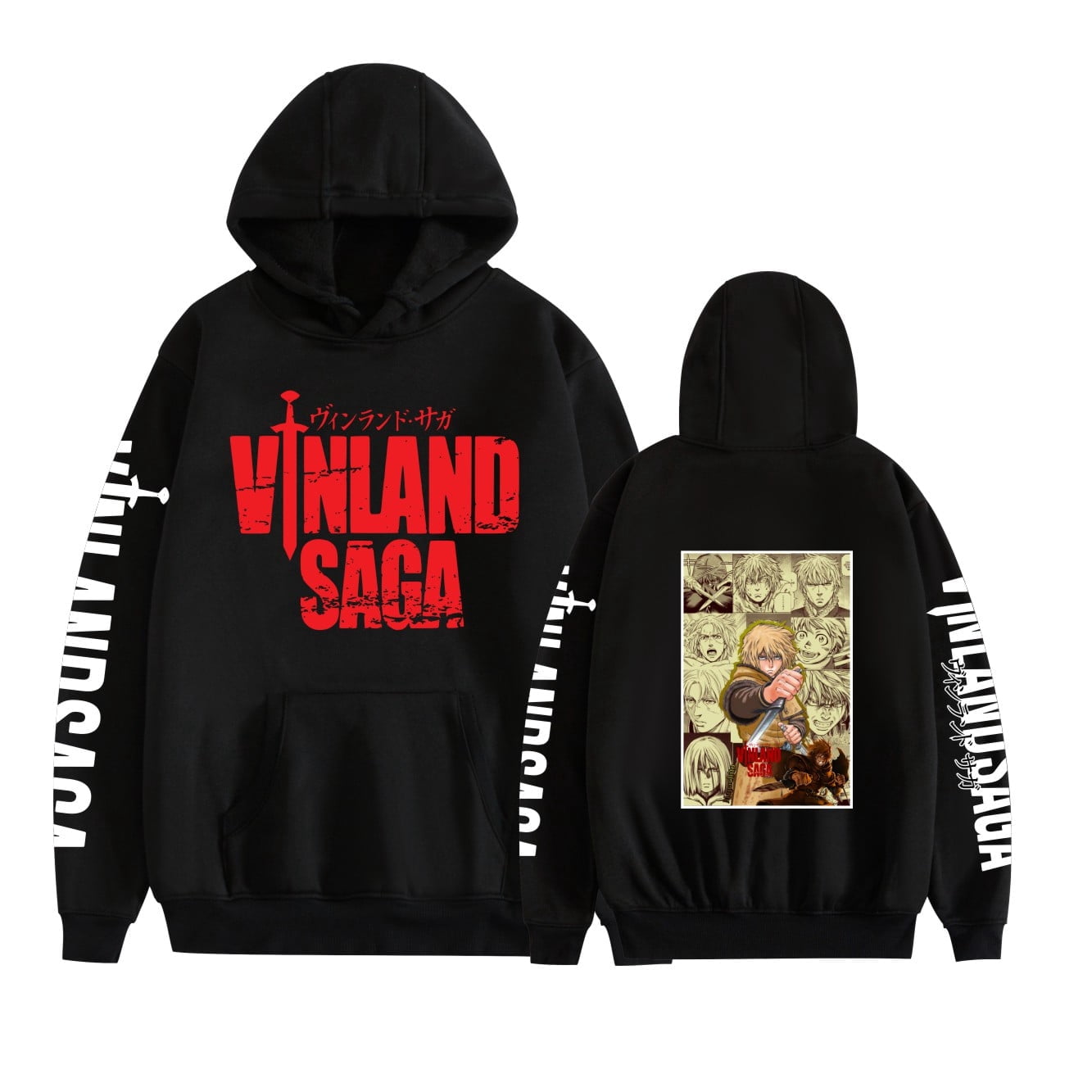 Anime Vinland Saga 3D Hooded Sweatshirt - Unisex Pullover Hoodie, Casual Harajuku Style - View #7