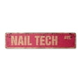 thumbnail image 1 of NAIL TECH Vintage Aluminum Street Sign technician beauty salon manicure manicurist rustic metal tin | Indoor/Outdoor |  18" Wide, 1 of 4