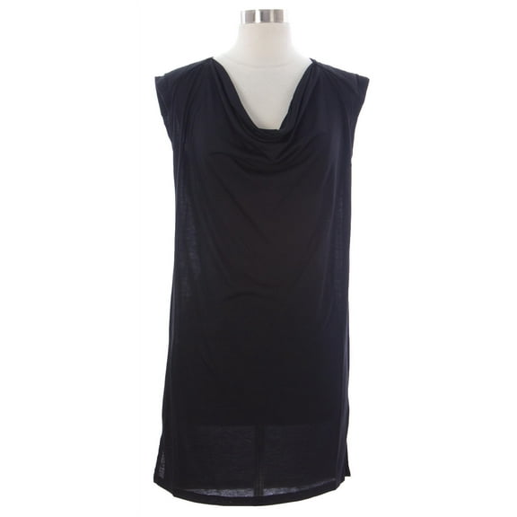 NAILA Women's Cowl Neck Halaya Dress Sz Large Black