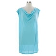 thumbnail image 1 of NAILA Women's Cowl Neck Halaya Dress Sz Large Blue, 1 of 2