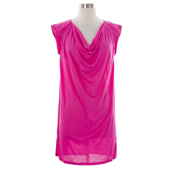 NAILA Women's Cowl Neck Halaya Dress Sz Large Pink