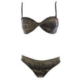 thumbnail image 1 of NAILA Women's Katia Bandeau Bikini Set Sz Small Python, 1 of 2