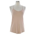 thumbnail image 1 of NAILA Women's Racerback Tank Top Sz Medium Light Brown, 1 of 2
