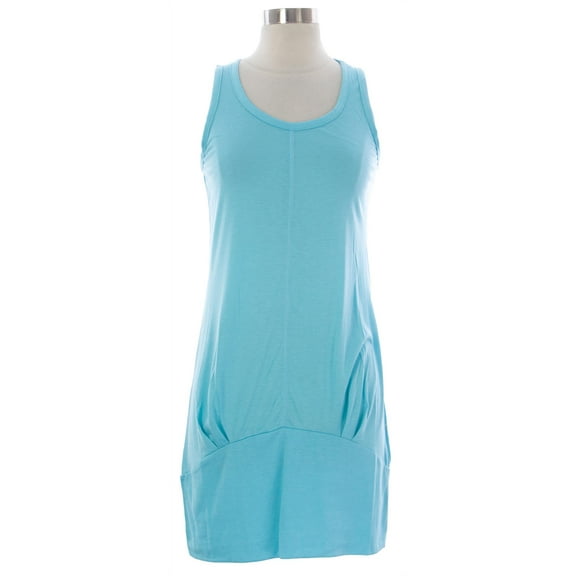 NAILA Women's Sleeveless Kochi Dress Sz Medium Blue