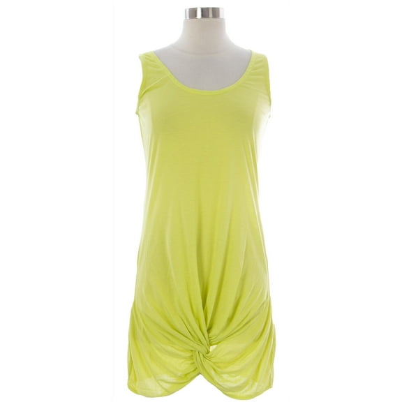 NAILA Women's Twisted Koral Dress Sz Medium Yellow