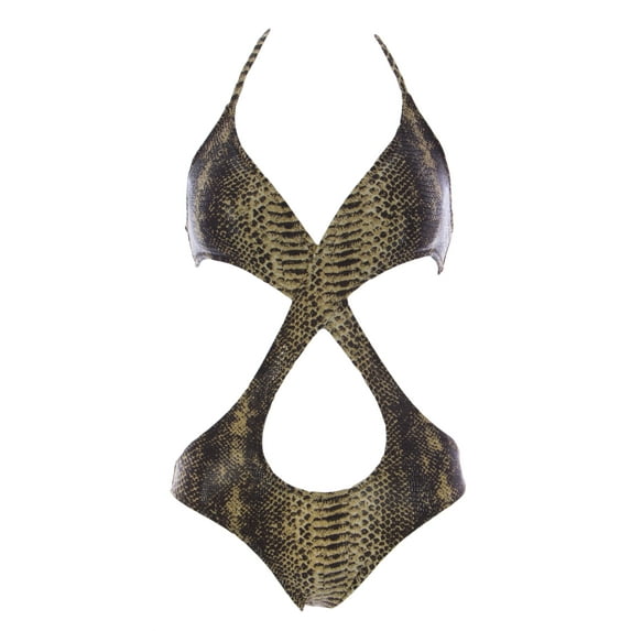 NAILA Women's Veda Monokini Sz Medium Python