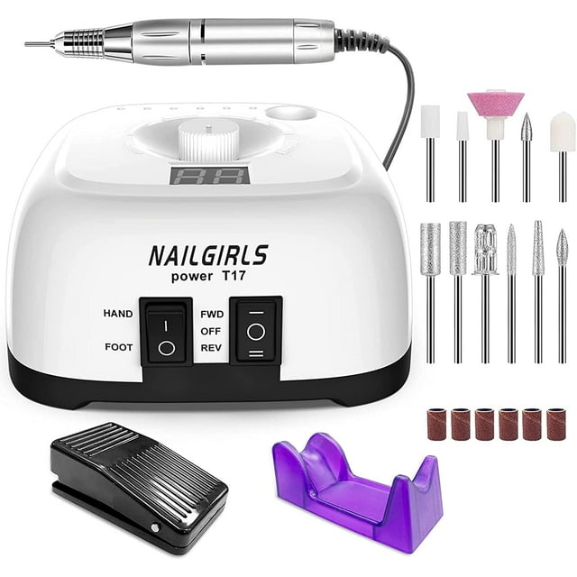 NAILGIRLS Nail Drill, Electric Nail Drills for Acrylic Nails Professional 35000RPM, Electric
