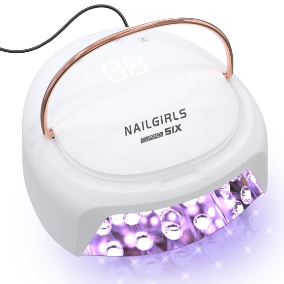 NAILGIRLS Professional Nail Lamp 60W Salon UV Nail Lamp- Fast Curing, UV Light for Gel Nails wiht 4 Timer Setting for Salon Manicures & Pedicures