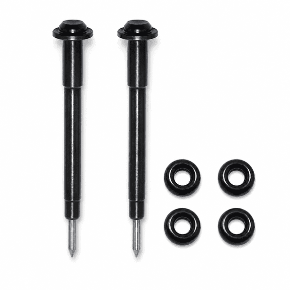 NAILMATEWL 2 Pack Pneumatic Engraving Pen Replacement Needles with 4 Extra O-Rings, Precision Air Scribe Tip Replacement Parts for Metal Stone Glass Ceramic Concrete Engraving