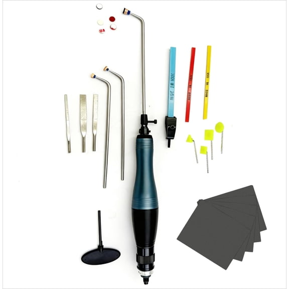 NAILMATEWL Pneumatic Pencil Grinder Kit, Air Die Grinder Rotary Tool with Grinding Rods, Files & Sanding Accessories for Mold Polishing & Metal Deburring