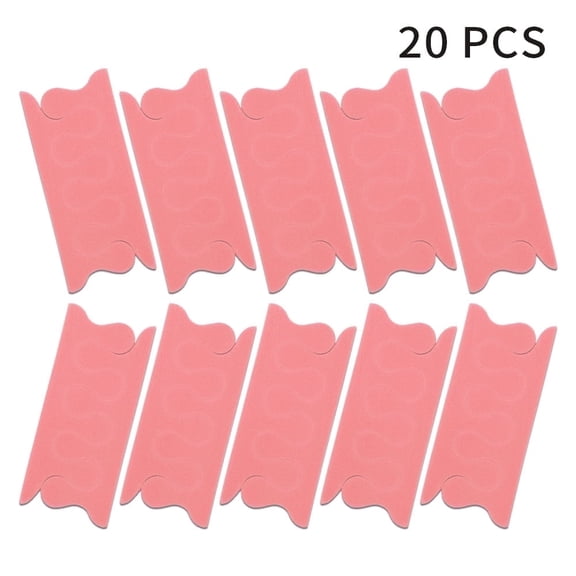 NAILPINKS Disposable Spa Essentials Breathable Toe Separator Set for At-Home Use, Single-Use, Red (20 Piece)