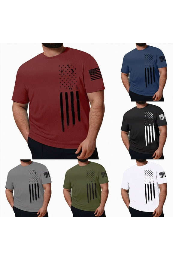 Men's 4th of July 250th Anniversary T-Shirt 1776-2026 Tee Vintage Distressed American Flag Short Sleeve Shirt (XXXXL, White)