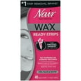 NAIR WAX READY FACE STRIPS 40CT