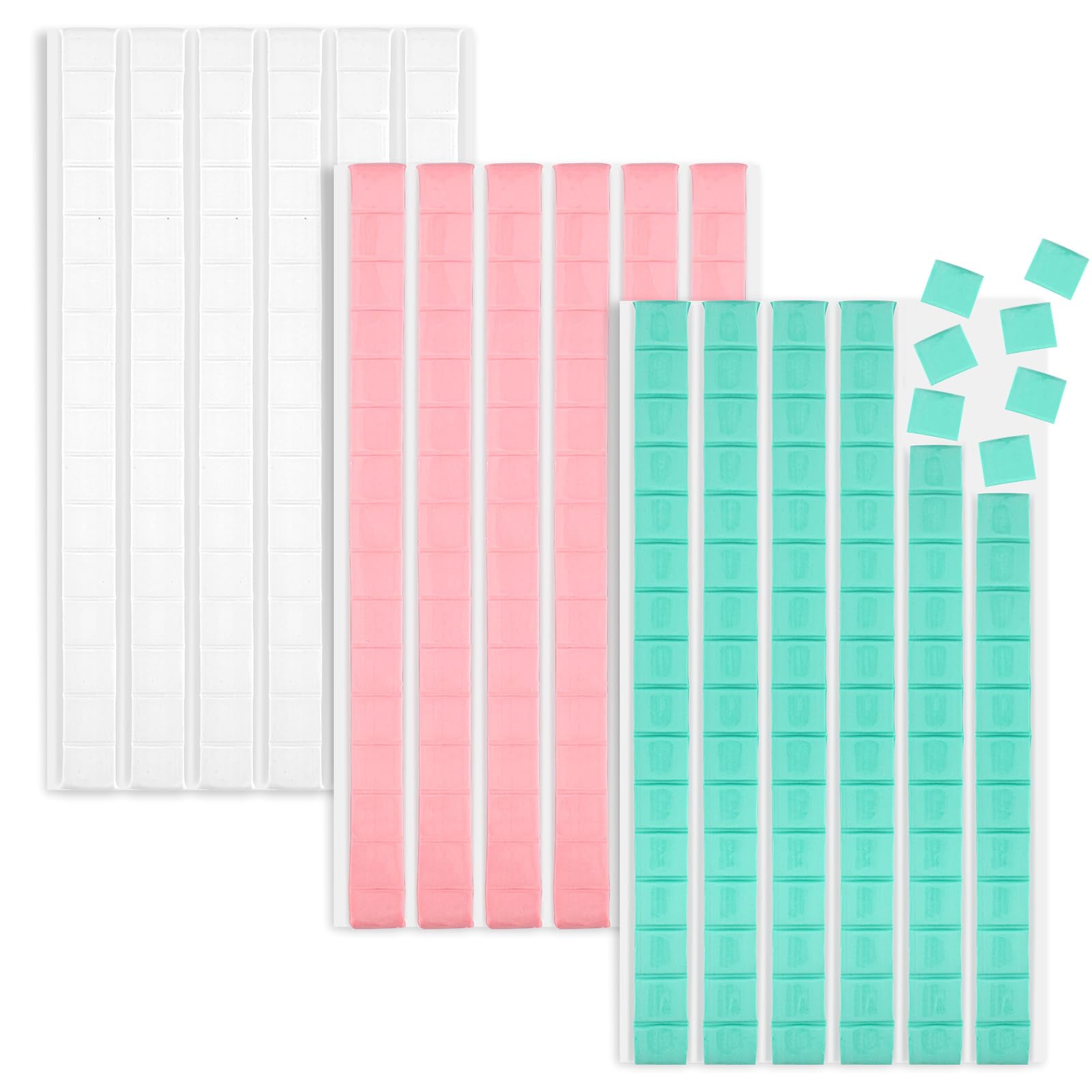 NAISHIER 288 Pcs Sticky Tack, Wall Safe Adhesive Poster Putty, Removable and Reusable Mounting Putty for Hanging Pictures, Art, Decoration