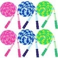 thumbnail image 1 of NAISHIER 6Pcs Jump Rope For Kids, Soft Beaded Jump Rope, Adjustable Length Tangle-Free Segmented Soft Beaded Skipping Rope，for Women, Men and Kids Keeping Fit, Workout and Weight Loss, 1 of 7