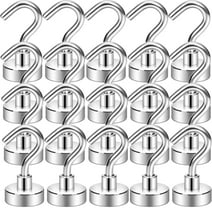 NAISHIER 20 Pack Magnetic Hooks, 25Lbs Strong Magnet Hooks for Kitchen, Home, Cruise, Workplace, Office and Garage