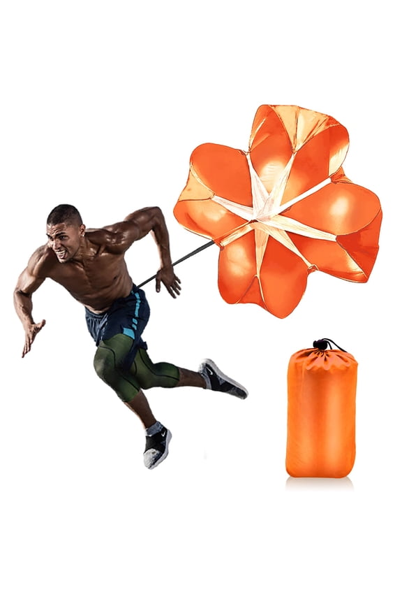 Running Speed Training 56" Parachute with Adjustable Strap, Free Carry Bag, Speed Chute Resistance Running Parachute for Kids Youth and Adults