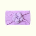 thumbnail image 1 of NAISIBABY Baby Boys Girls Headbands, Solid Color Sweet Flower No Slip Cute Stretch Elastic Headdress Purple Free Size, 1 of 4