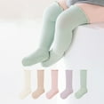 thumbnail image 1 of NAISIBABY Baby Socks(0-3T), Over Knee Anti Slip Stretch Cotton Toddler High Tube Sports Socks Green, 1 of 4