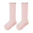 thumbnail image 1 of NAISIBABY Baby Socks, Anti Slip Over Knee Stretch Cotton Toddler High Tube Sports Socks Pink 2T, 1 of 3