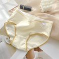 thumbnail image 1 of NAISIBABY Big Girls Brief Panties, Breathable Super Soft Stretch Cotton Underwear Yellow 9-16T, 1 of 3