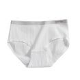 thumbnail image 1 of NAISIBABY Big Girls Brief Panties, Super Soft Breathable Elastic Waist Cotton Underwear White 9-16T, 1 of 2