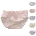 thumbnail image 1 of NAISIBABY Big Girls Brief Underwear, Breathable Stretch Soft Cotton Panty Pink 9-16T, 1 of 3