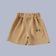 thumbnail image 1 of NAISIBABY Boys Active Shorts, Cotton Car Prints Elastic Waist Casual Comfy Shorts Coffee 4-5T, 1 of 3
