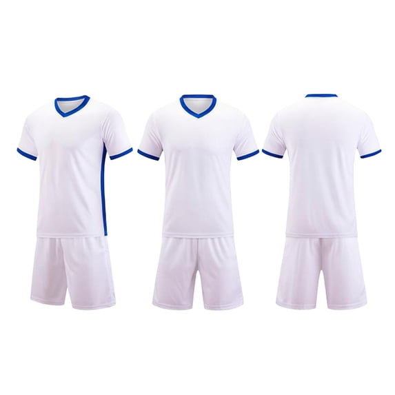 NAISIBABY Boys Athletic Set, Quick Dry Baseball T-Shirt and Sport Shorts Active Fit Training Performance Outfits White 6T