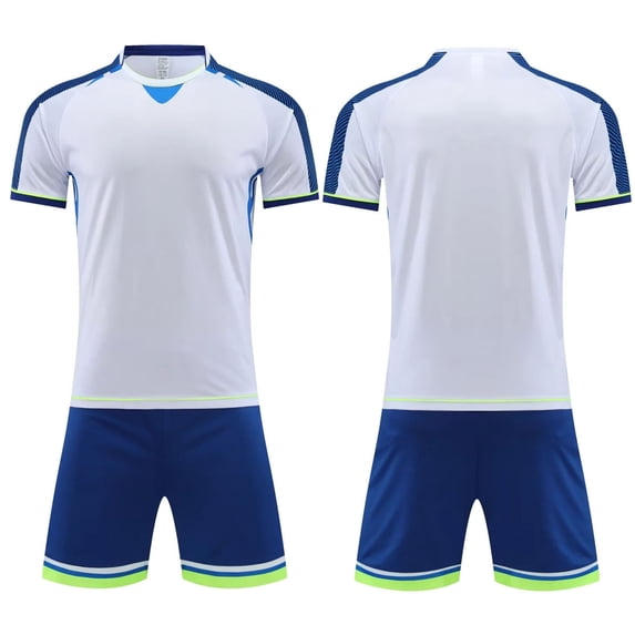 NAISIBABY Boys Athletic Short Sets, Breathable Quick Dry Performance Basketball Summer Activewear Clothes 2-Piece White Size 11