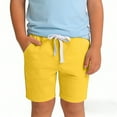 thumbnail image 1 of NAISIBABY Boys Athletic Shorts, Drawstring Cotton Loose with Pockets Kids Causal Sports Shorts Yellow Size 6T, 1 of 6