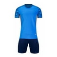 thumbnail image 1 of NAISIBABY Boys Athletic Shorts Set, Performance T-Shirt Sports Basketball Shorts Quick Drying Activewear Outfit 2-Piece Blue 9-11T, 1 of 3