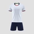 thumbnail image 1 of NAISIBABY Boys Athletic Shorts Set Size 10-12, Performance T-Shirt Sports Shorts Quick Drying Basketball Jersey Activewear Outfits White, 1 of 4
